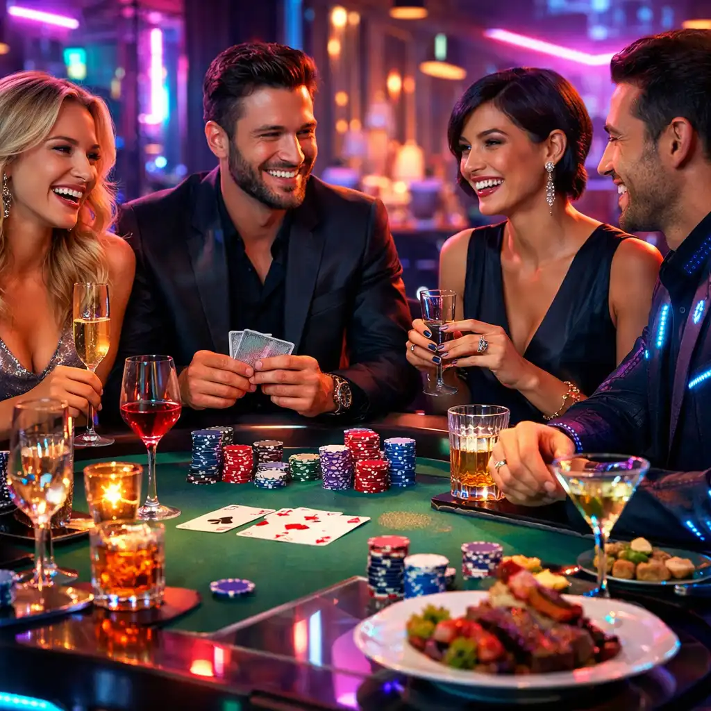 Table immersive façon poker
